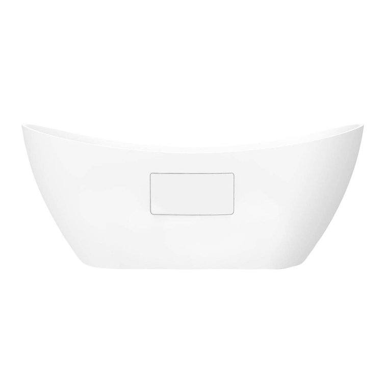 Chevington 71'' x 28.38'' Freestanding Soaking Acrylic Bathtub with